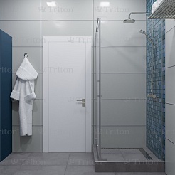 Triton Душевой уголок Терра-Хром 90x90 – фотография-6